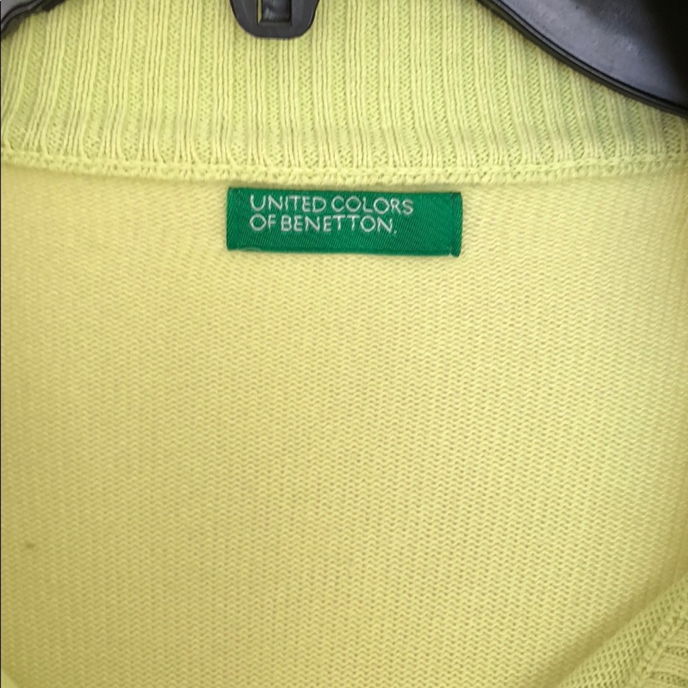 Zipper Jacket Bright Green Benetton - image 3